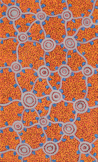Aboriginal Artwork by Melissa Napangardi Williams, Wardapi Jukurrpa (Goanna Dreaming) - Yarripilangu,76x46cm