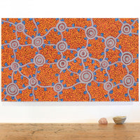 Aboriginal Artwork by Melissa Napangardi Williams, Wardapi Jukurrpa (Goanna Dreaming) - Yarripilangu,76x46cm