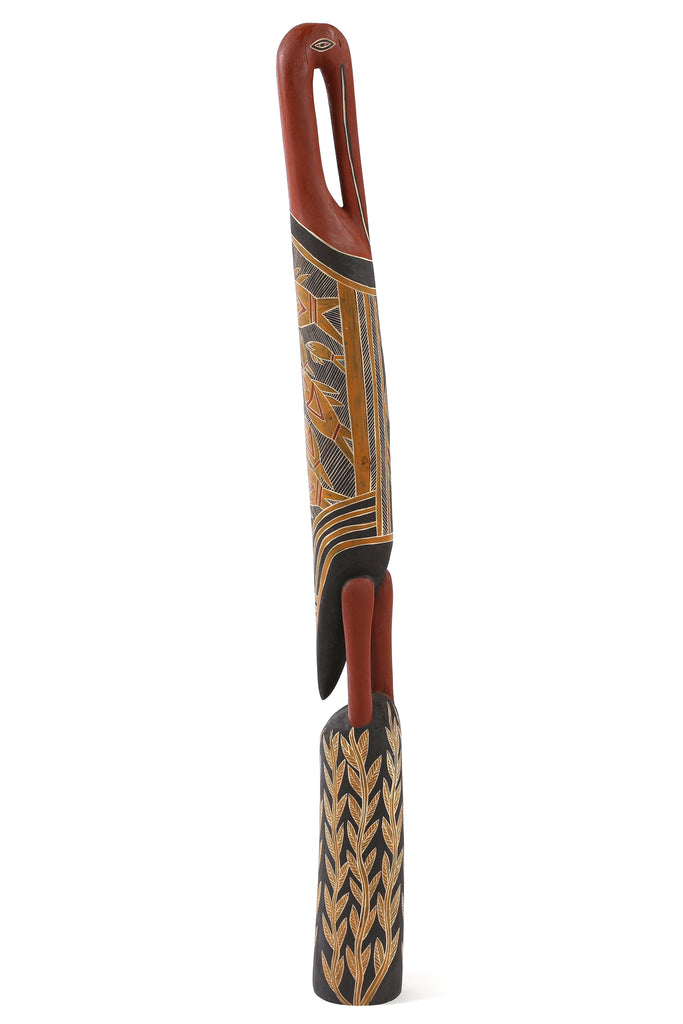 Aboriginal Art by Merrkiyawuy #2 Munuŋgurr, Wayin (Bird) Sculpture - ART ARK®