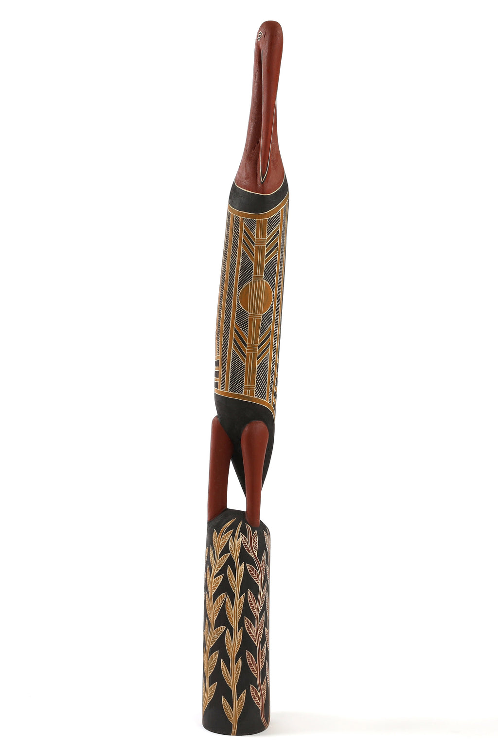 Aboriginal Artwork by Merrkiyawuy #2 Munuŋgurr, Wayin (Bird) Sculpture