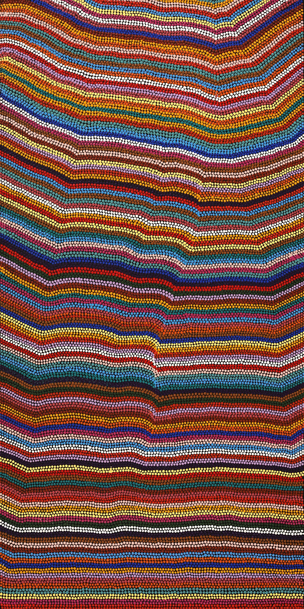 Aboriginal Artwork by Michelle Cooper, Walka Wiru Ngura Wiru, 122x61cm