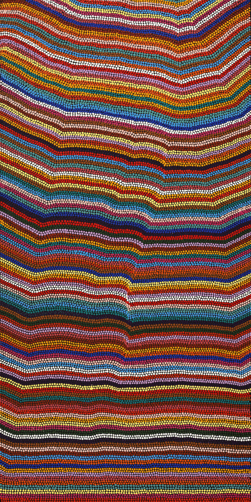 Aboriginal Artwork by Michelle Cooper, Walka Wiru Ngura Wiru, 122x61cm