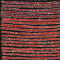 Aboriginal Artwork by Mitchell Japanangka Martin, Mina Mina Jukurrpa, 107x46cm