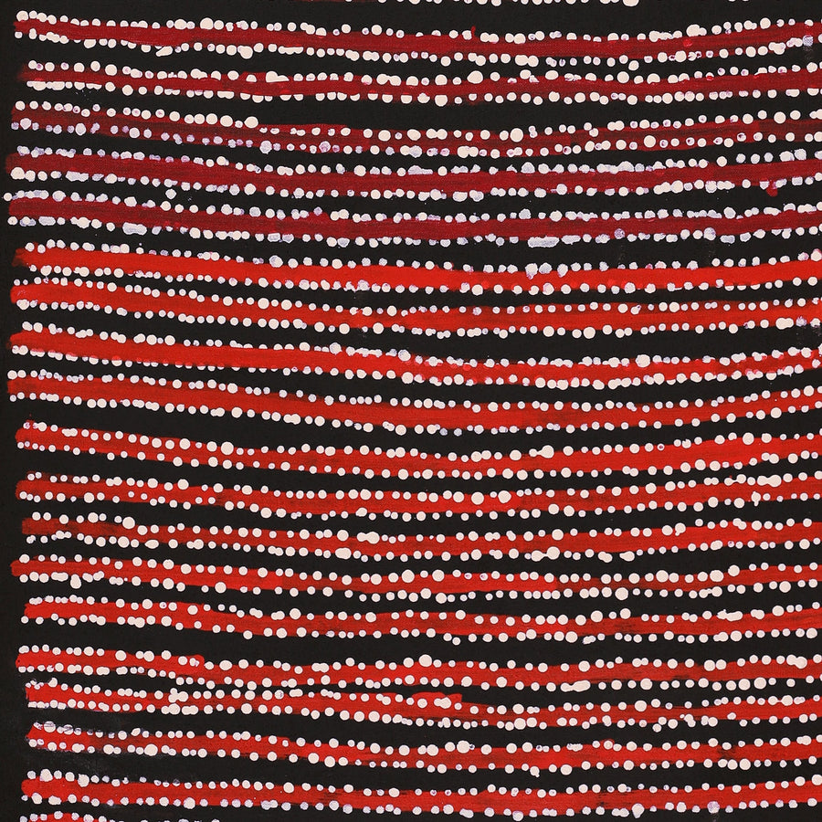 Aboriginal Artwork by Mitchell Japanangka Martin, Mina Mina Jukurrpa, 107x46cm