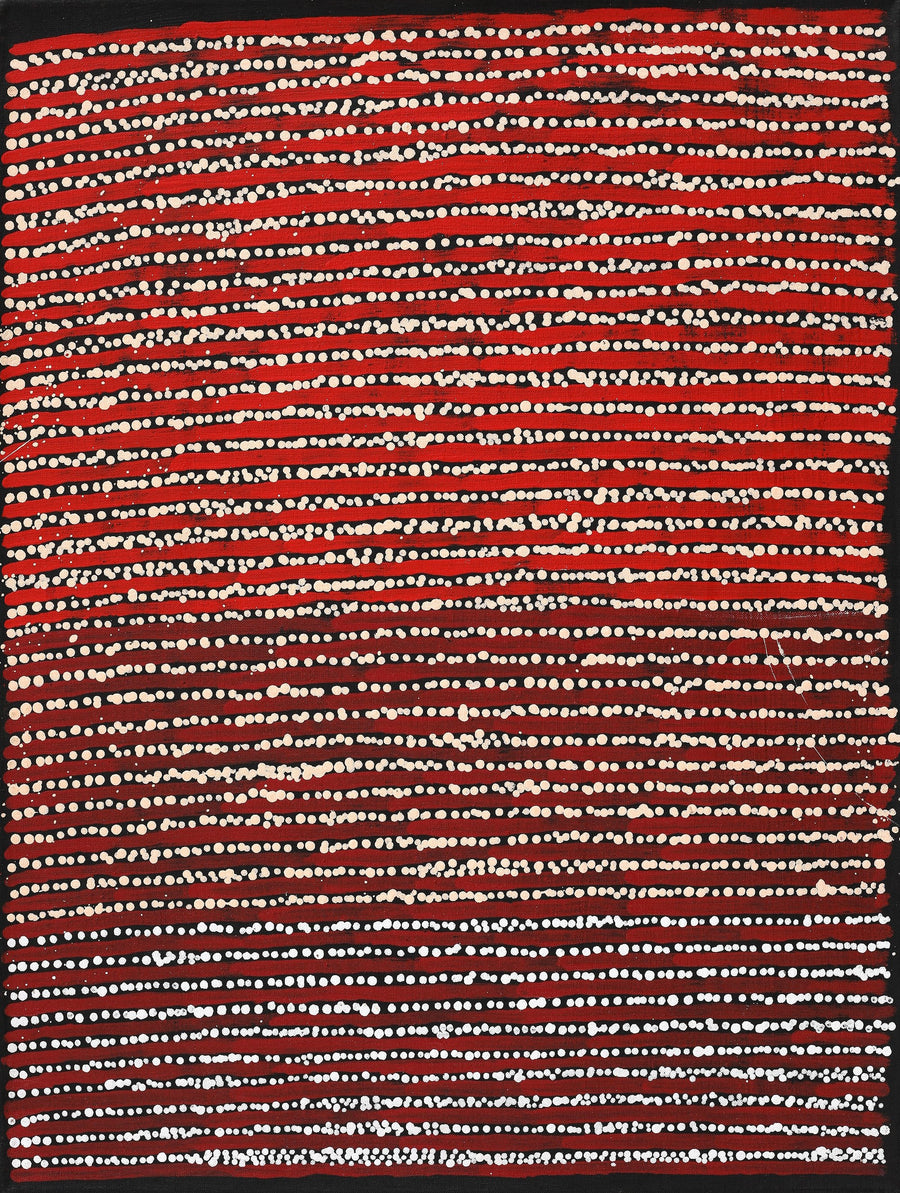 Aboriginal Artwork by Mitchell Japanangka Martin, Mina Mina Jukurrpa, 61x46cm