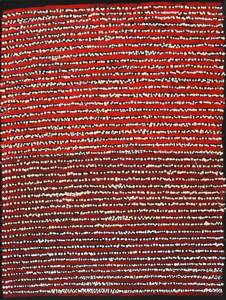 Aboriginal Artwork by Mitchell Japanangka Martin, Mina Mina Jukurrpa, 61x46cm - ART ARK®
