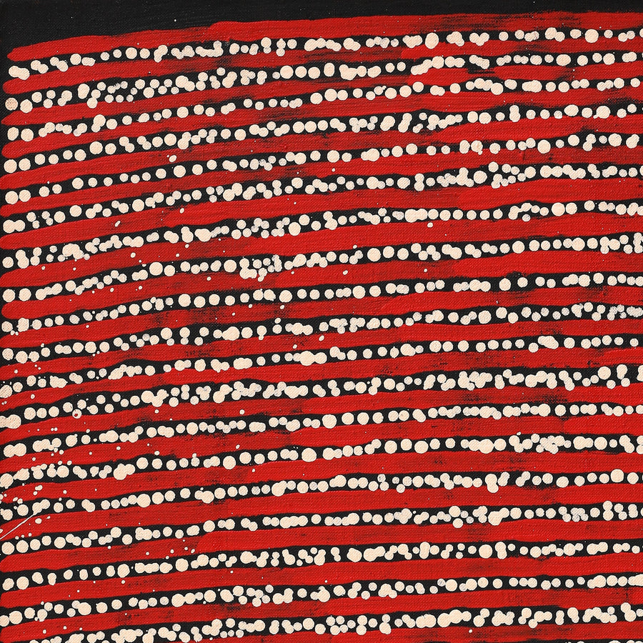 Aboriginal Artwork by Mitchell Japanangka Martin, Mina Mina Jukurrpa, 61x46cm