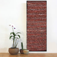 Aboriginal Artwork by Mitchell Japanangka Martin, Mina Mina Jukurrpa, 76x30cm