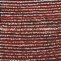 Aboriginal Artwork by Mitchell Japanangka Martin, Mina Mina Jukurrpa, 76x30cm