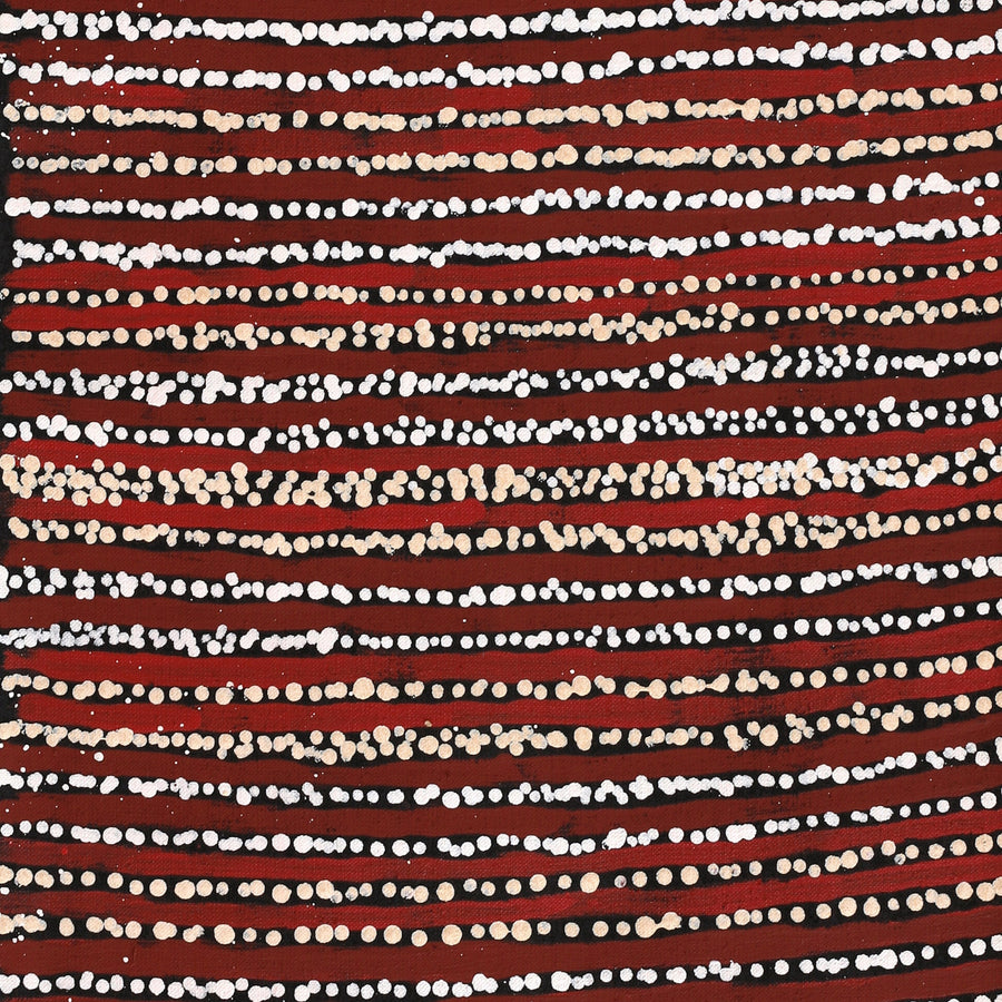 Aboriginal Artwork by Mitchell Japanangka Martin, Mina Mina Jukurrpa, 76x30cm