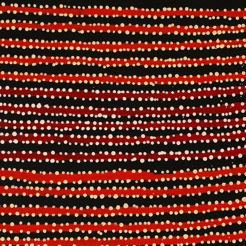 Aboriginal Artwork by Mitchell Japanangka Martin, Mina Mina Jukurrpa, 76x46cm