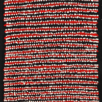 Aboriginal Artwork by Mitchell Japanangka Martin , Mina Mina Jukurrpa - Ngalyipi, 107x30cm