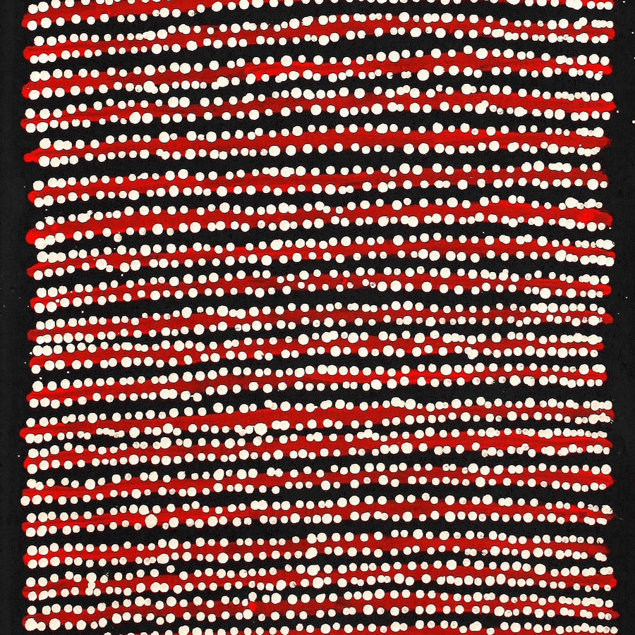 Aboriginal Artwork by Mitchell Japanangka Martin , Mina Mina Jukurrpa - Ngalyipi, 107x30cm