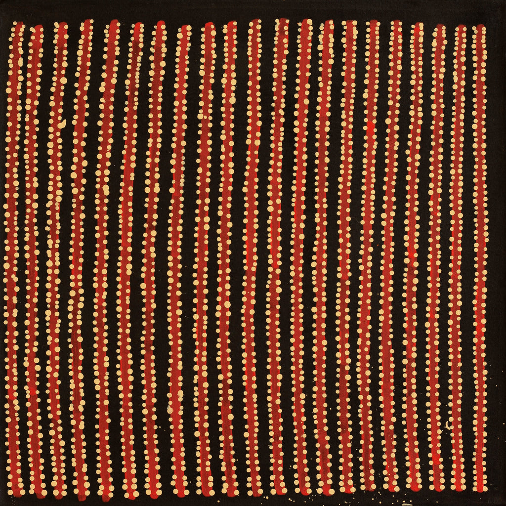Aboriginal Artwork by Mitchell Japanangka Martin , Mina Mina Jukurrpa - Ngalyipi, 46x46cm - ART ARK®