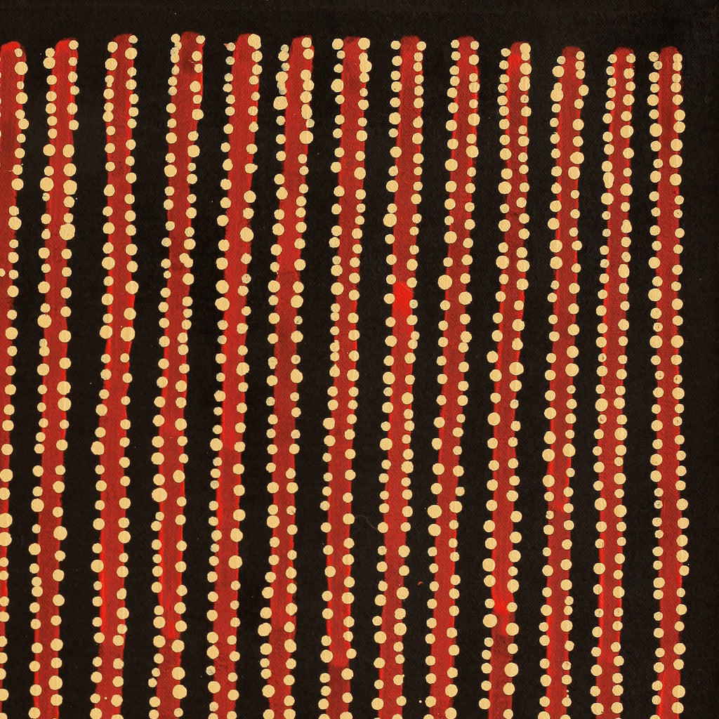 Aboriginal Artwork by Mitchell Japanangka Martin , Mina Mina Jukurrpa - Ngalyipi, 46x46cm