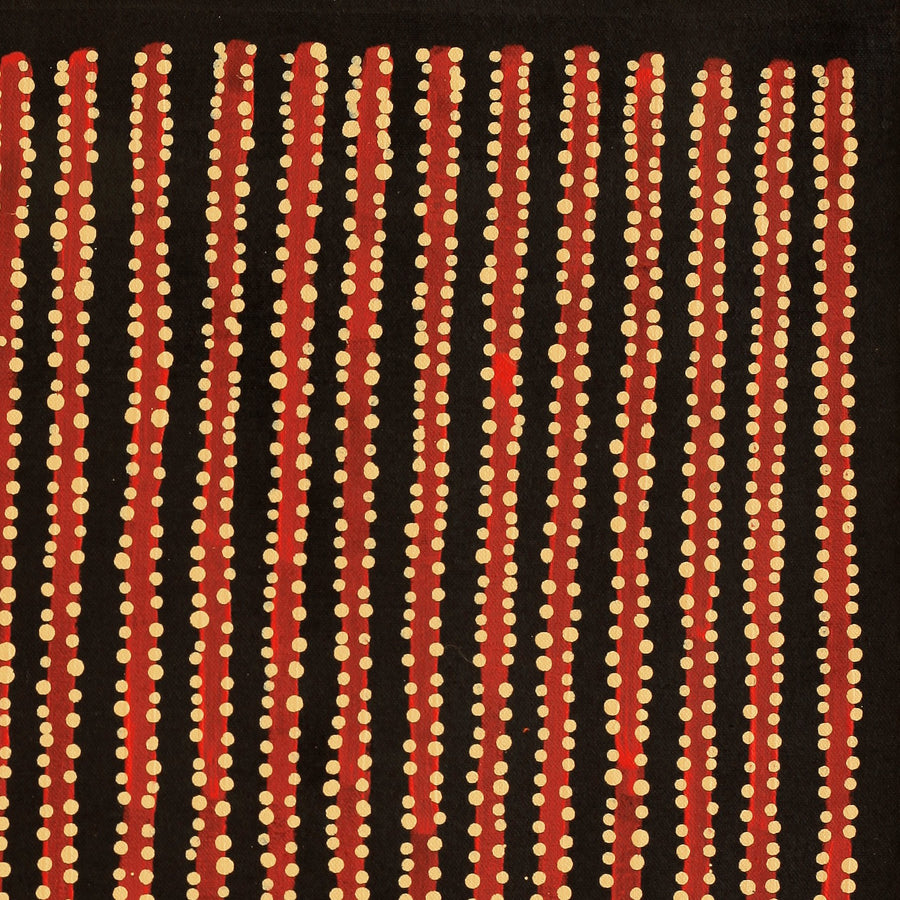 Aboriginal Artwork by Mitchell Japanangka Martin , Mina Mina Jukurrpa - Ngalyipi, 46x46cm