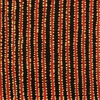 Aboriginal Artwork by Mitchell Japanangka Martin , Mina Mina Jukurrpa - Ngalyipi, 46x46cm