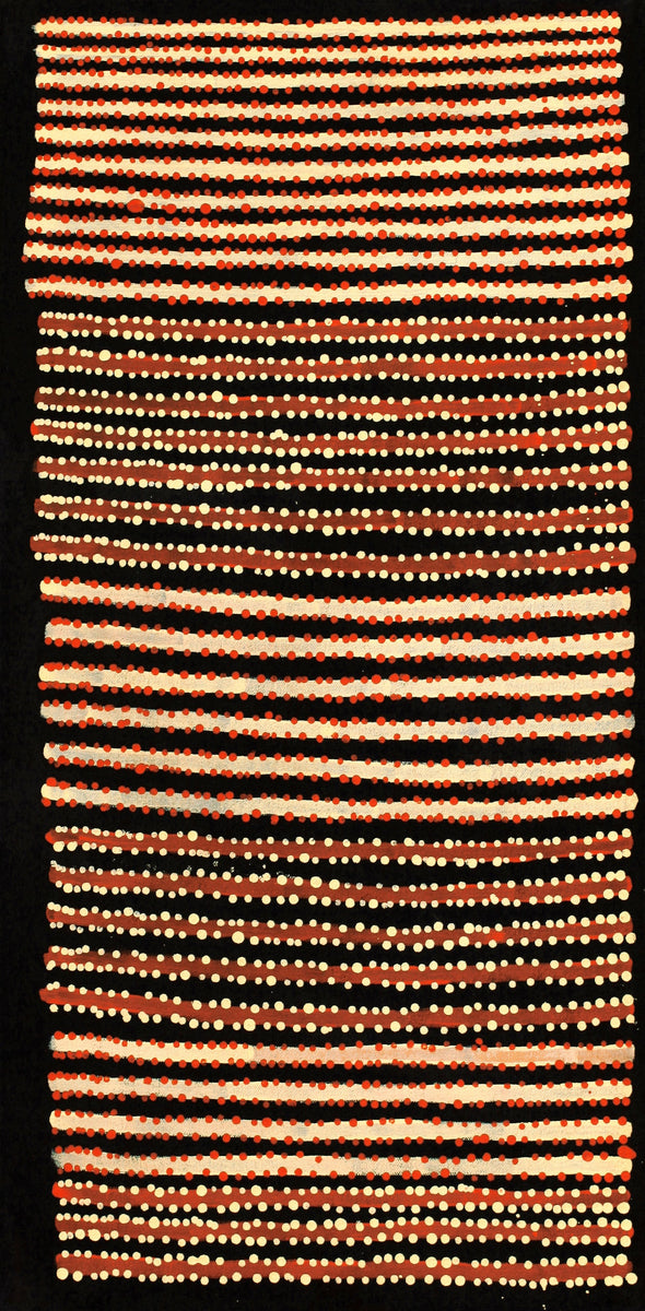 Aboriginal Art by Mitchell Japanangka Martin , Mina Mina Jukurrpa - Ngalyipi, 61x30cm - ART ARK®