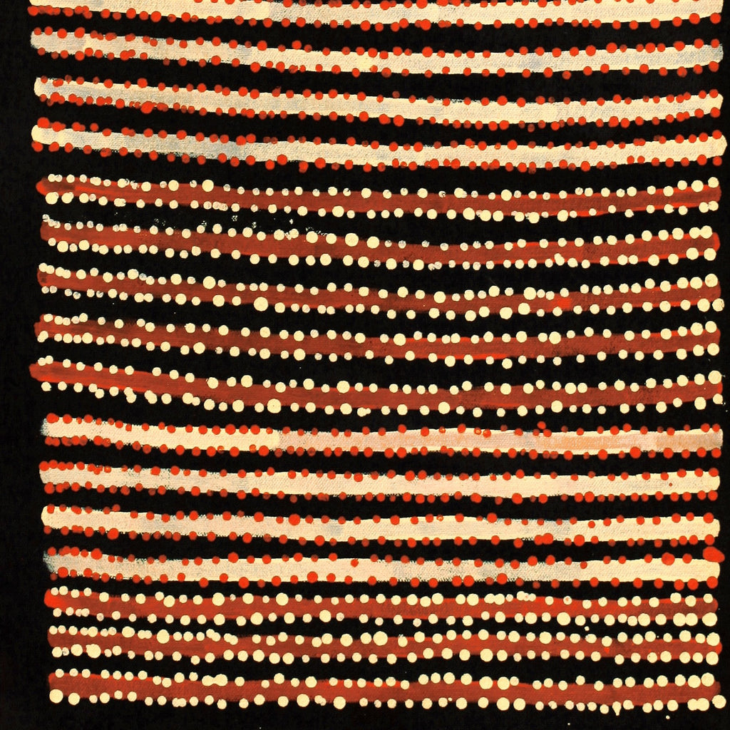 Aboriginal Artwork by Mitchell Japanangka Martin , Mina Mina Jukurrpa - Ngalyipi, 61x30cm