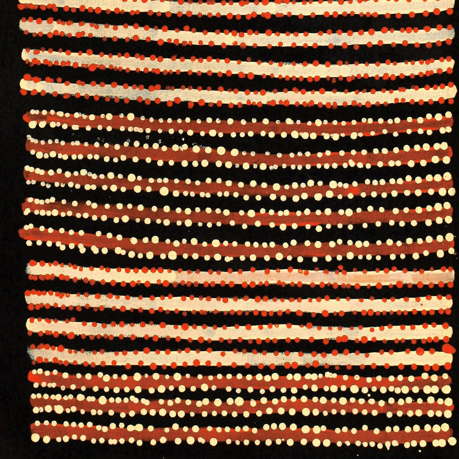 Aboriginal Artwork by Mitchell Japanangka Martin , Mina Mina Jukurrpa - Ngalyipi, 61x30cm