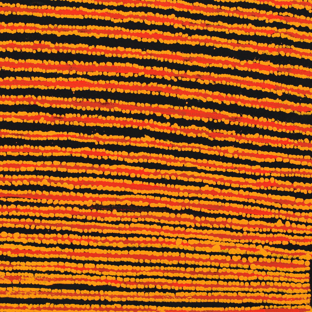Aboriginal Artwork by Mitchell Japanangka Martin , Mina Mina Jukurrpa - Ngalyipi, 76x76cm