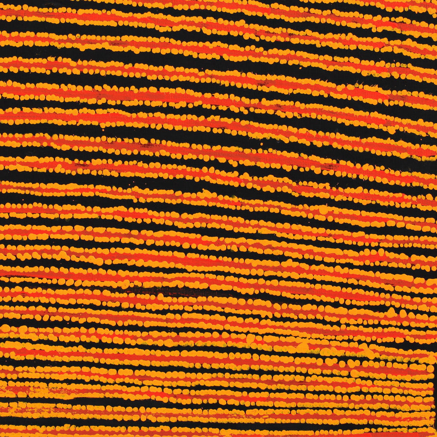 Aboriginal Artwork by Mitchell Japanangka Martin , Mina Mina Jukurrpa - Ngalyipi, 76x76cm