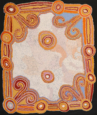 Aboriginal Artwork by Monica Puntjina Watson, Pukara, 107x91cm