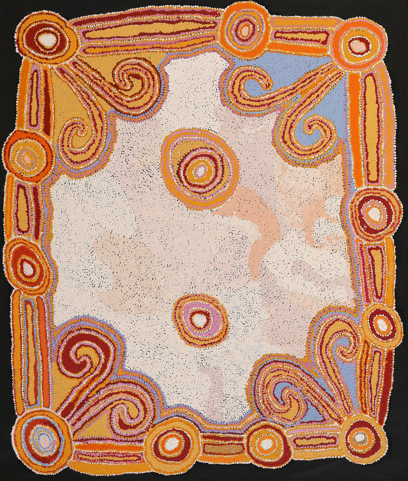 Aboriginal Art by Monica Puntjina Watson, Pukara, 107x91cm - ART ARK®