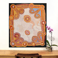 Aboriginal Artwork by Monica Puntjina Watson, Pukara, 107x91cm