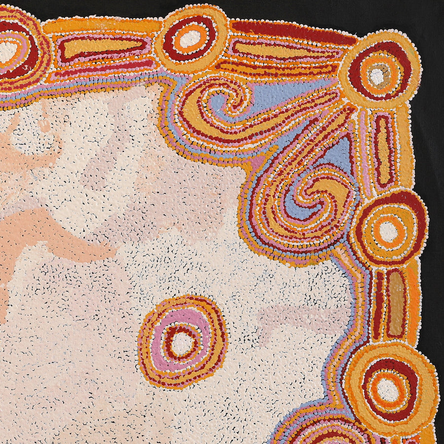 Aboriginal Artwork by Monica Puntjina Watson, Pukara, 107x91cm