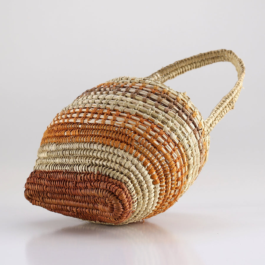 Aboriginal Artwork by Muŋpirri Marawili, Bathi (woven basket)
