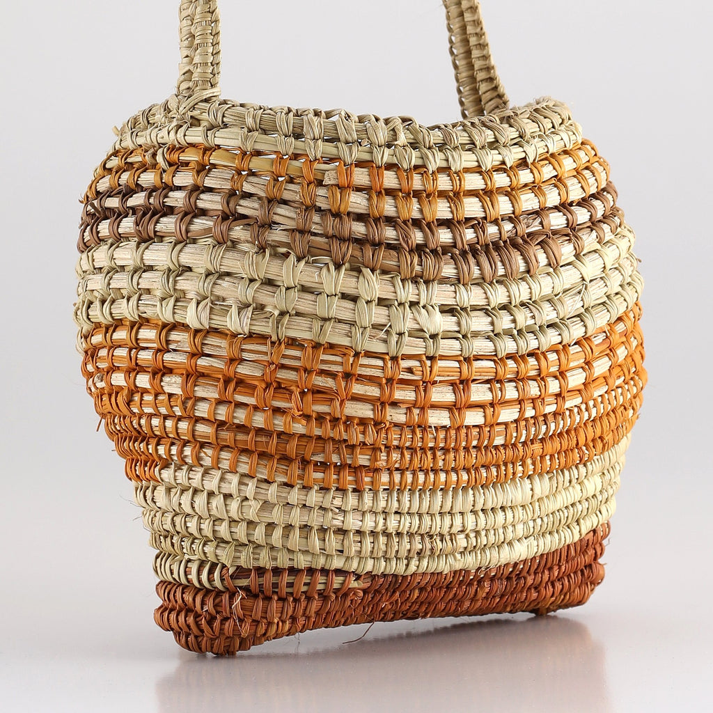 Aboriginal Artwork by Muŋpirri Marawili, Bathi (woven basket)