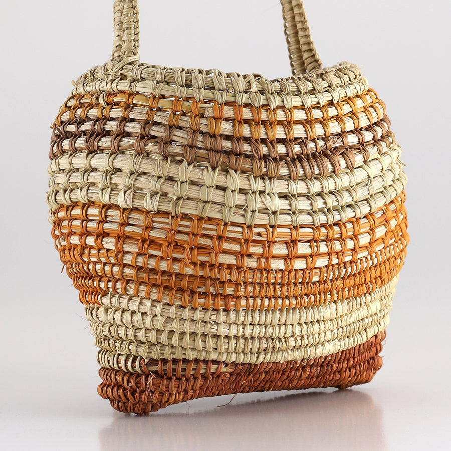 Aboriginal Artwork by Muŋpirri Marawili, Bathi (woven basket)