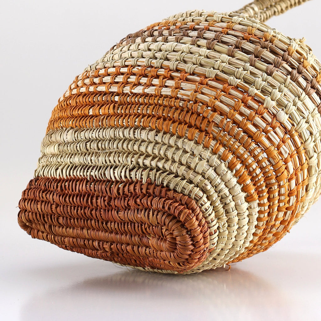 Aboriginal Artwork by Muŋpirri Marawili, Bathi (woven basket)