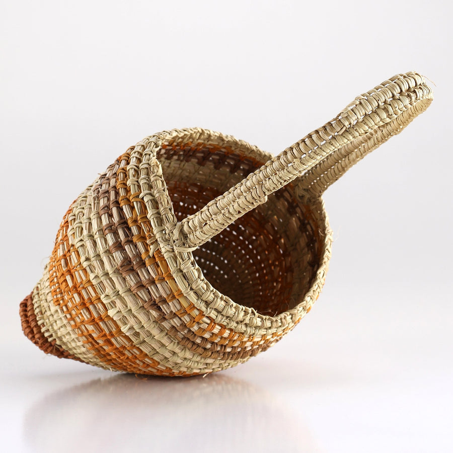 Aboriginal Artwork by Muŋpirri Marawili, Bathi (woven basket)