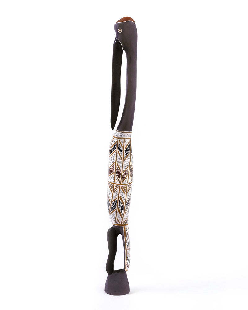 Aboriginal Artwork by Napurrawuy #2 Wunuŋmurra, Wayin (Bird) Sculpture