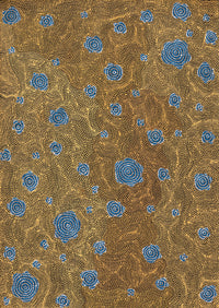 Aboriginal Artwork by Nathania Nangala Granites, Warlukurlangu Jukurrpa (Fire country Dreaming), 107x76cm
