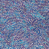 Aboriginal Artwork by Nathania Nangala Granites, Warlukurlangu Jukurrpa (Fire country Dreaming), 122x46cm