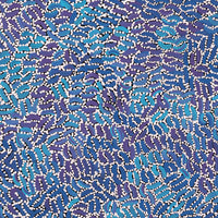 Aboriginal Artwork by Nathania Nangala Granites, Warlukurlangu Jukurrpa (Fire country Dreaming), 122x46cm