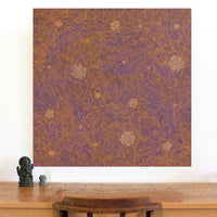 Aboriginal Artwork by Nathania Nangala Granites, Warlukurlangu Jukurrpa (Fire country Dreaming), 91x91cm