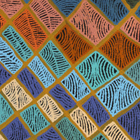 Aboriginal Artwork by Nellie Roberts Tjawina, Irrunytju minyma, 91x61cm