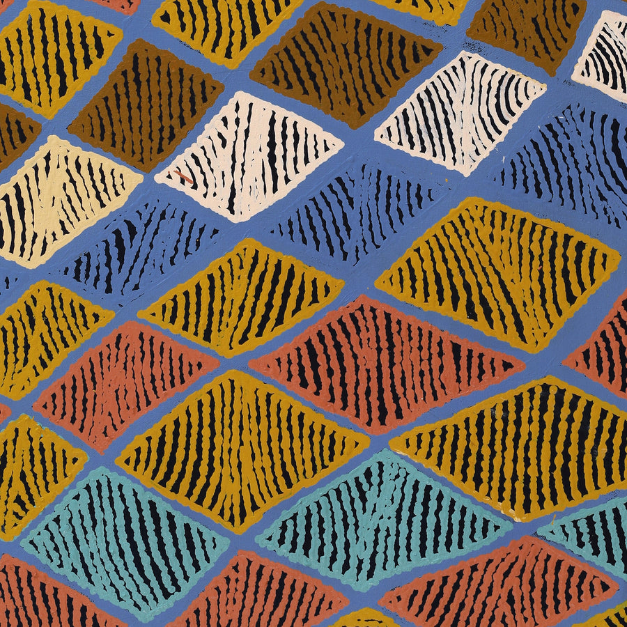 Aboriginal Artwork by Nellie Roberts Tjawina, Irrunytju minyma, 91x61cm