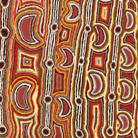 Aboriginal Artwork by Nellie Roberts Tjawina, Minyma Kutjara, 91x91cm