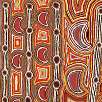 Aboriginal Artwork by Nellie Roberts Tjawina, Minyma Kutjara, 91x91cm