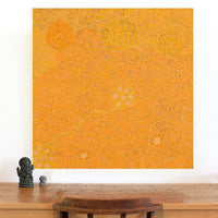Aboriginal Artwork by Nita Connelly, Kungkarangkalpa (Seven Sisters Story), 91x91cm