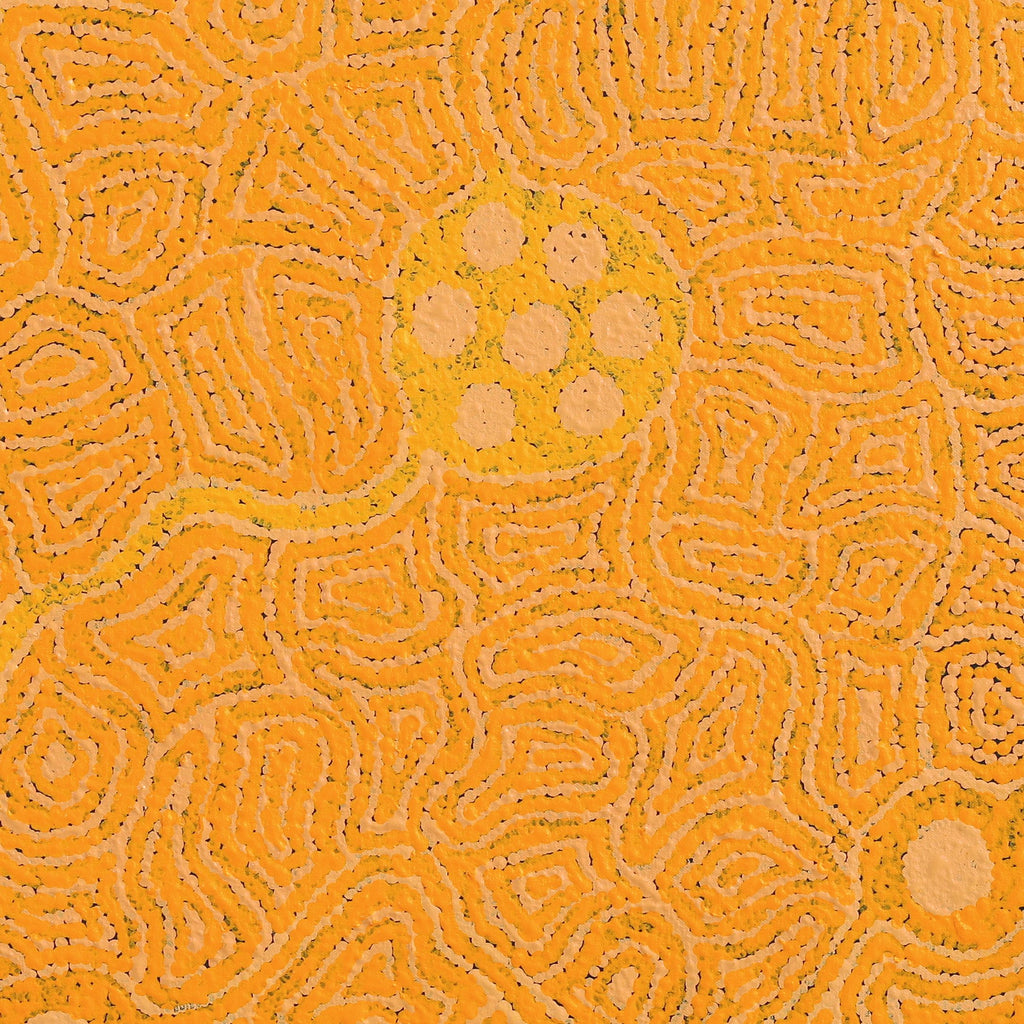 Aboriginal Artwork by Nita Connelly, Kungkarangkalpa (Seven Sisters Story), 91x91cm