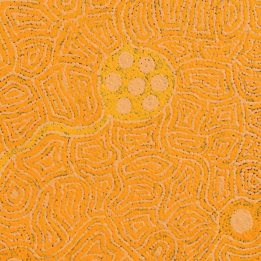 Aboriginal Artwork by Nita Connelly, Kungkarangkalpa (Seven Sisters Story), 91x91cm