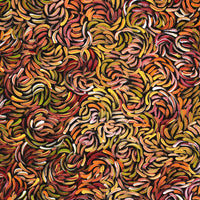 Aboriginal Artwork by Nola Napangardi Fisher, Purrpalanji (Skinny Bush Banana) Jukurrpa, 183x46cm