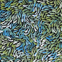 Aboriginal Artwork by Nola Napangardi Fisher, Purrpalanji (Skinny Bush Banana) Jukurrpa, 61x30cm