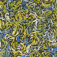 Aboriginal Artwork by Nola Napangardi Fisher, Purrpalanji (Skinny Bush Banana) Jukurrpa, 76x30cm